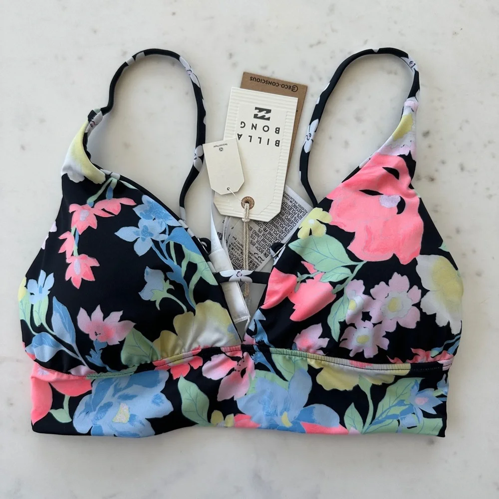 NWT Billabong WOMEN'S FEELIN TROPICAL RV V NECK CAMI - Picture 3 of 7